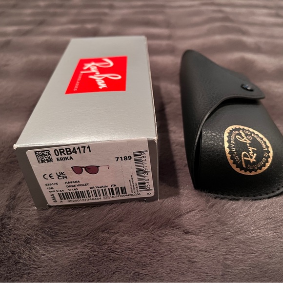 Ray-Ban Sunglasses - Erika (RB4171) - Havana (Dark Violet Lenses) - Picture 12 of 12